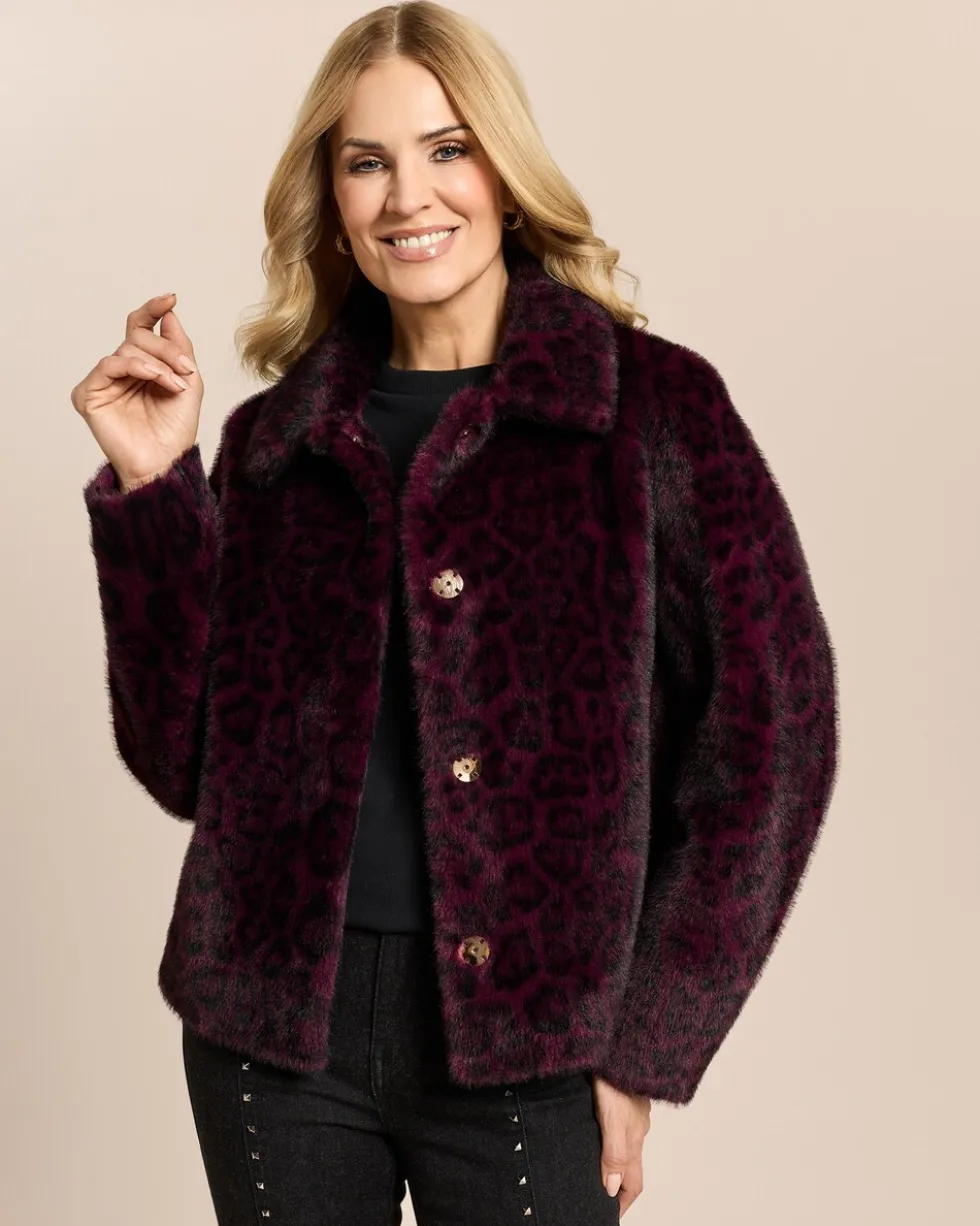Wendejacke Webpelz/Velourimitat