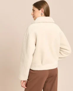 Wendejacke Webpelz/Velourslederimitat