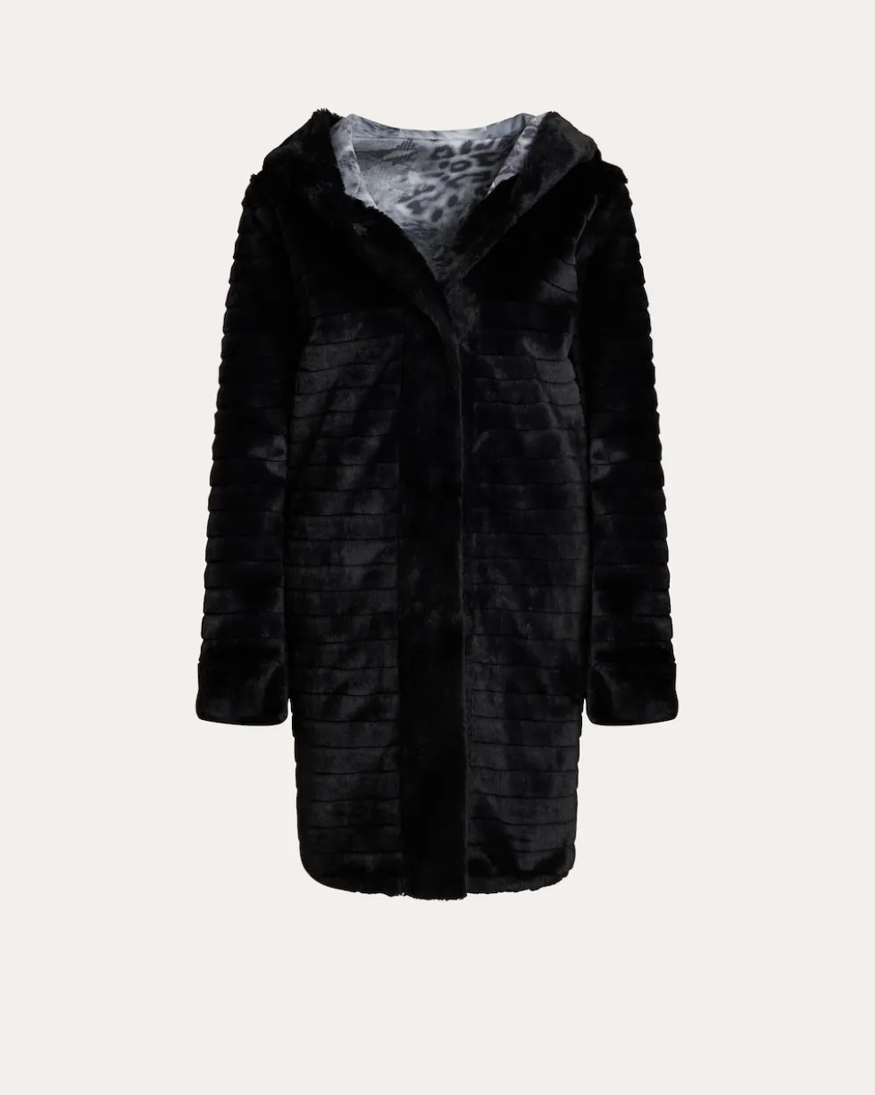 Wendewebpelz-Longjacke