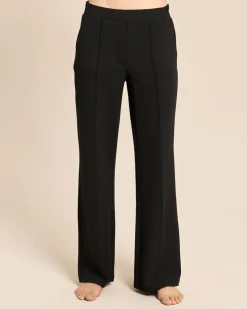 Wide Leg Hose aus Crêpe