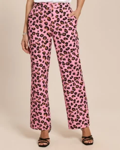 Wide Leg Hose aus Jersey