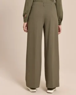 Wide Leg Hose aus Techno Stretch