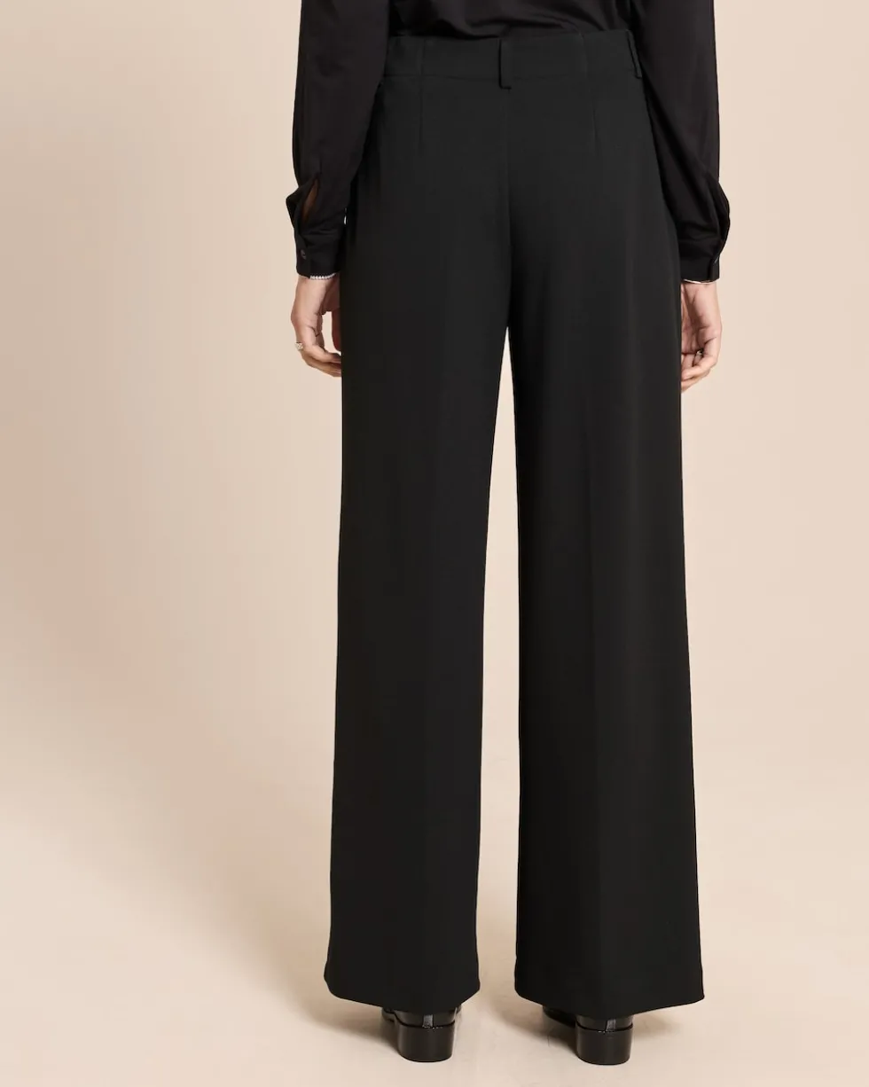 Wide Leg Hose aus Techno Stretch