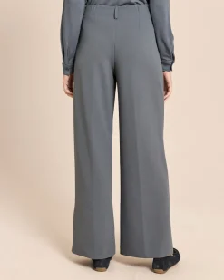 Wide Leg Hose aus Techno Stretch