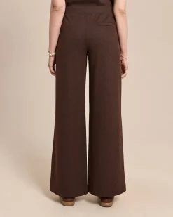 Wide Leg Hose aus Woll-Jersey