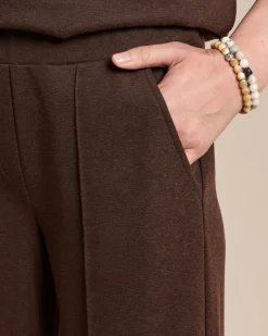 Wide Leg Hose aus Woll-Jersey