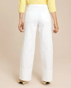 Wide Leg Hose Denim-Look
