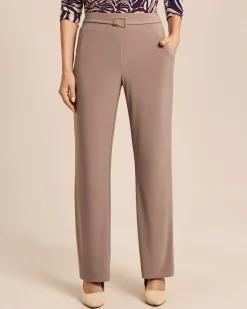 Wide Leg Hose mit Dekogürtel