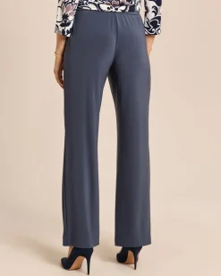 Wide Leg Hose mit Dekogürtel