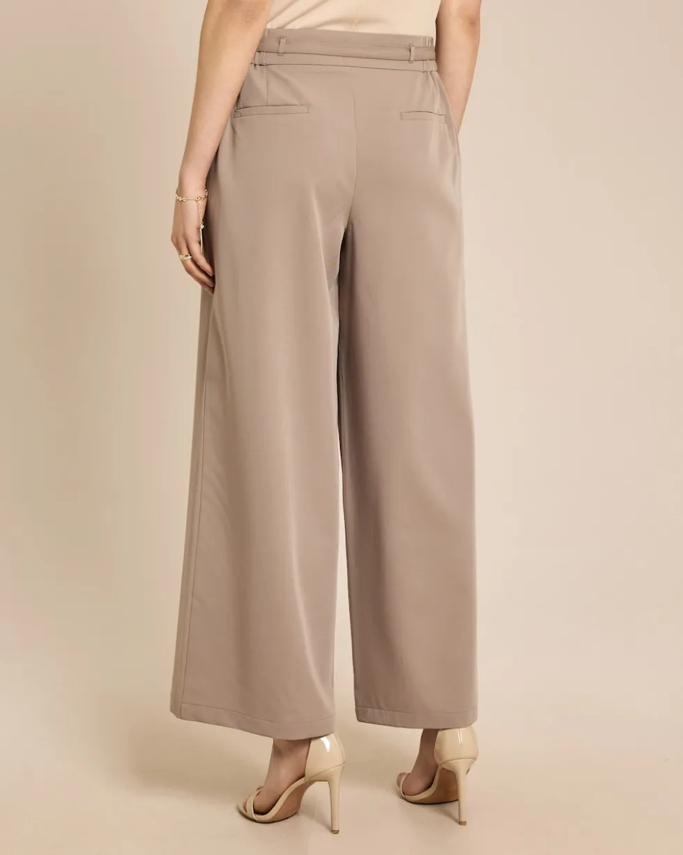 Wide leg Hose mit Gürtel