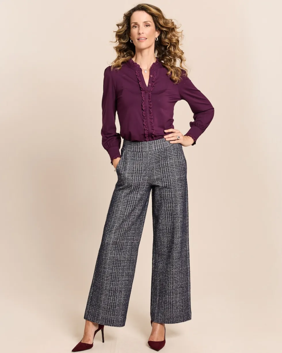 Wide Leg Hose mit Rundumdehnbund
