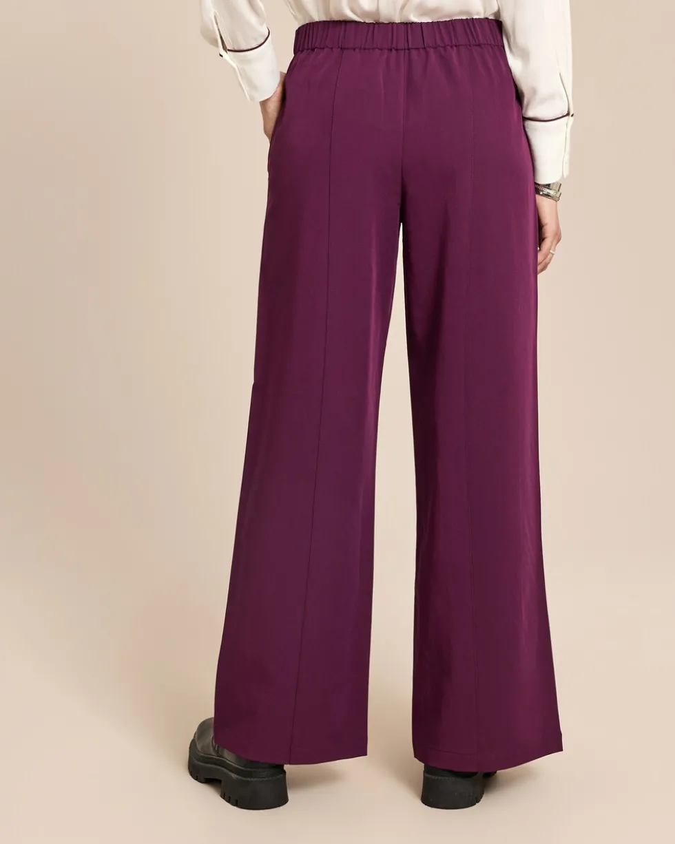Wide Leg Hose mit Schlitz