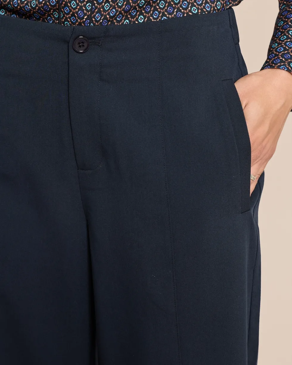Wide Leg Hose mit Schlitz