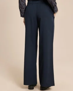 Wide Leg Hose mit Schlitz