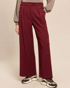 Wide Leg Hose mit Taschendetail