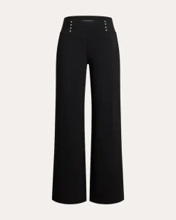 Wide Leg Hose Thermo mit Nieten