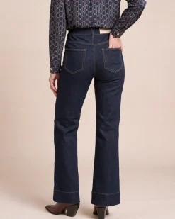 Wide Leg Jeans mit aufgesetzten Taschen