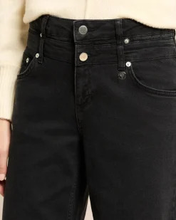 Wide Leg Jeans mit Bunddetail