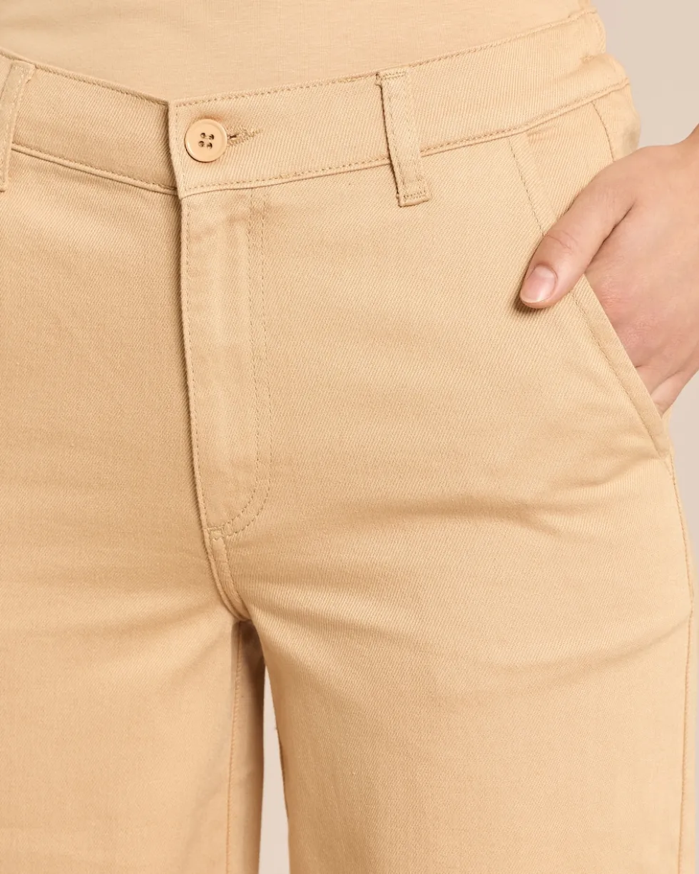 Wide-Leg-Jeans mit Teildehnbund