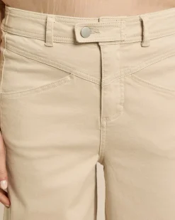 Wide Leg Jeans mit Verschlussdetail
