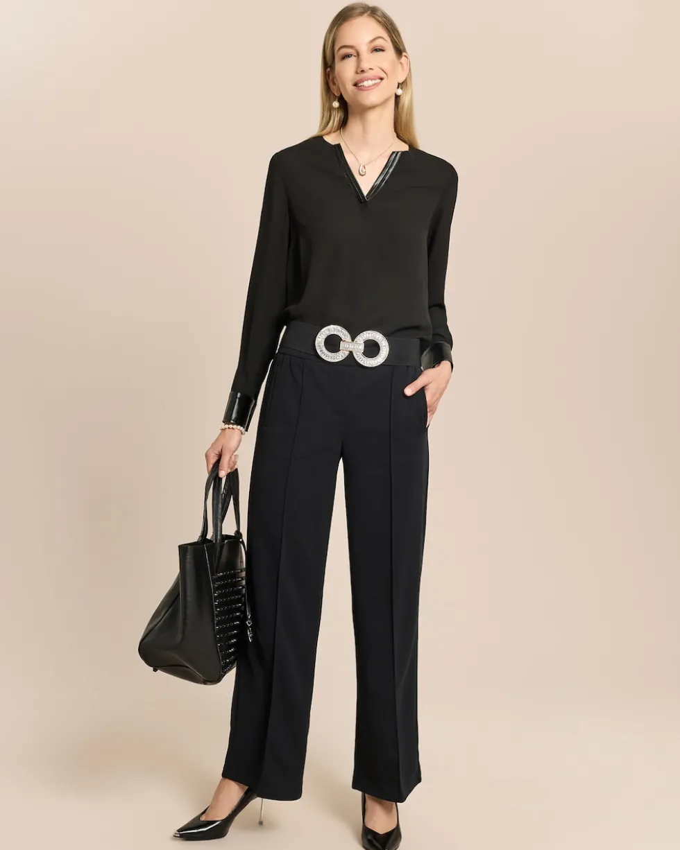 Wide Leg Joggpants mit Biese