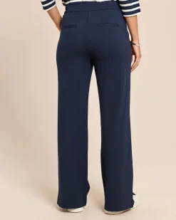 Wide Leg Ponte di Roma Hose