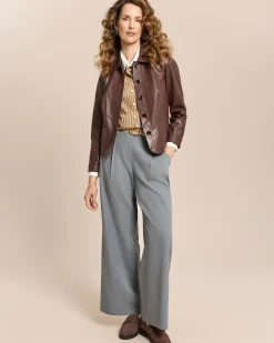 Wide Leg Stoffhose