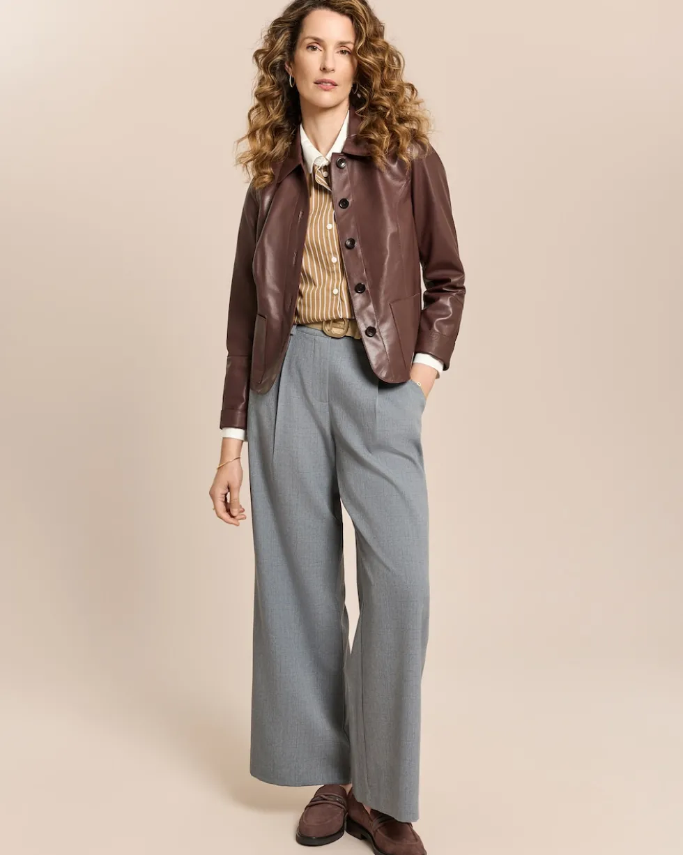 Wide Leg Stoffhose