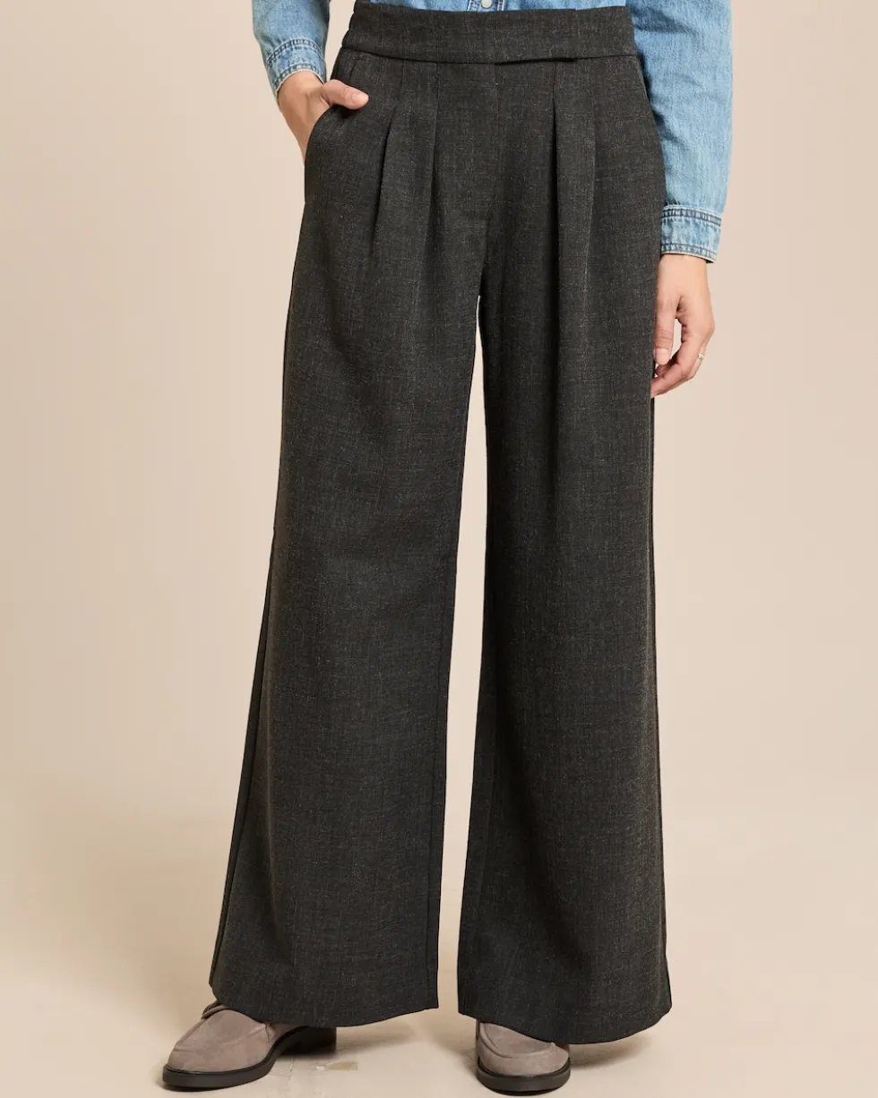 Wide Leg Stoffhose