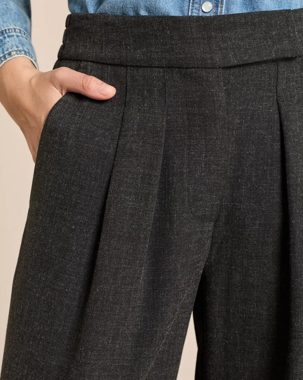 Wide Leg Stoffhose