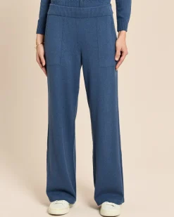 Wide Leg Strickhose
