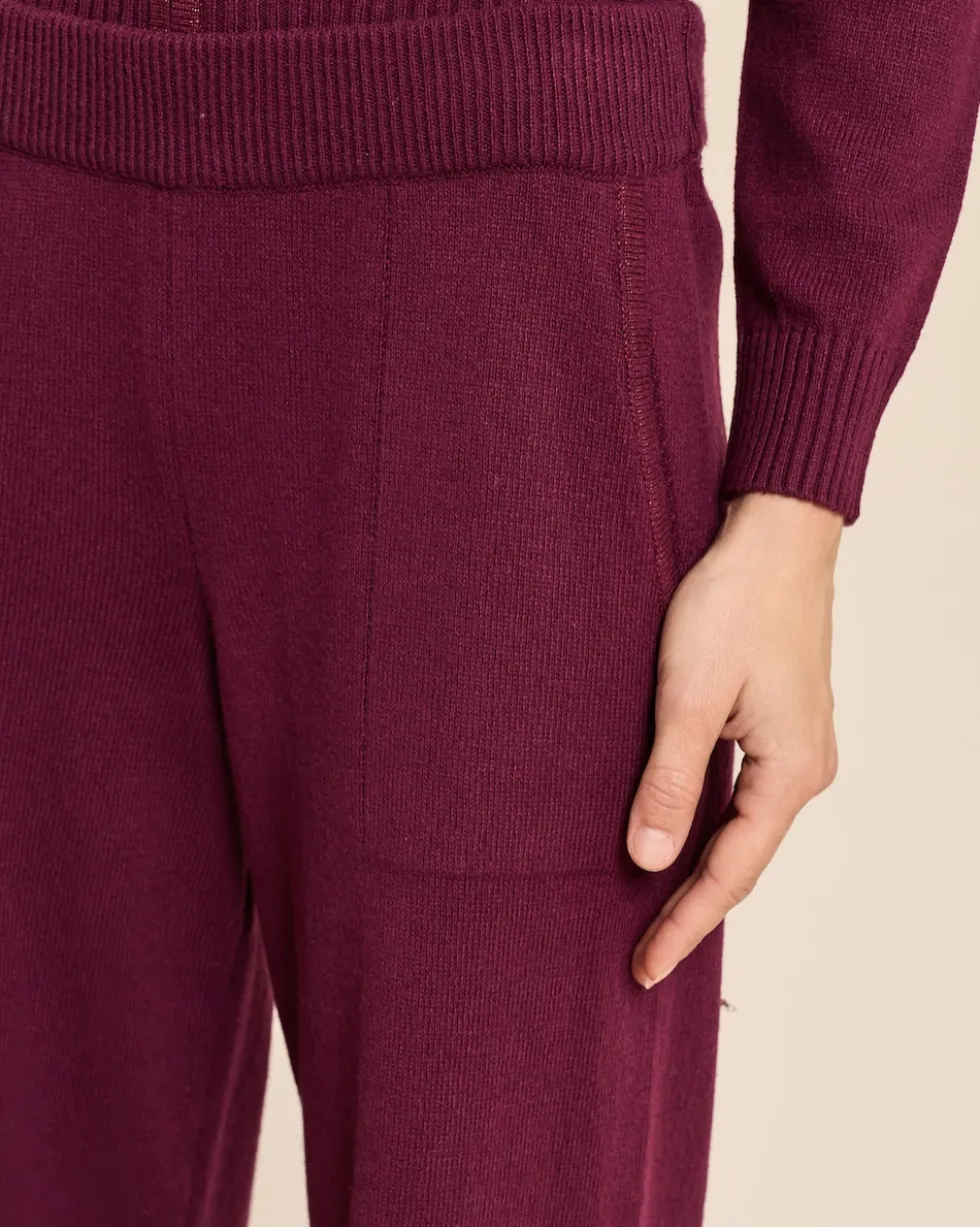 Wide Leg Strickhose