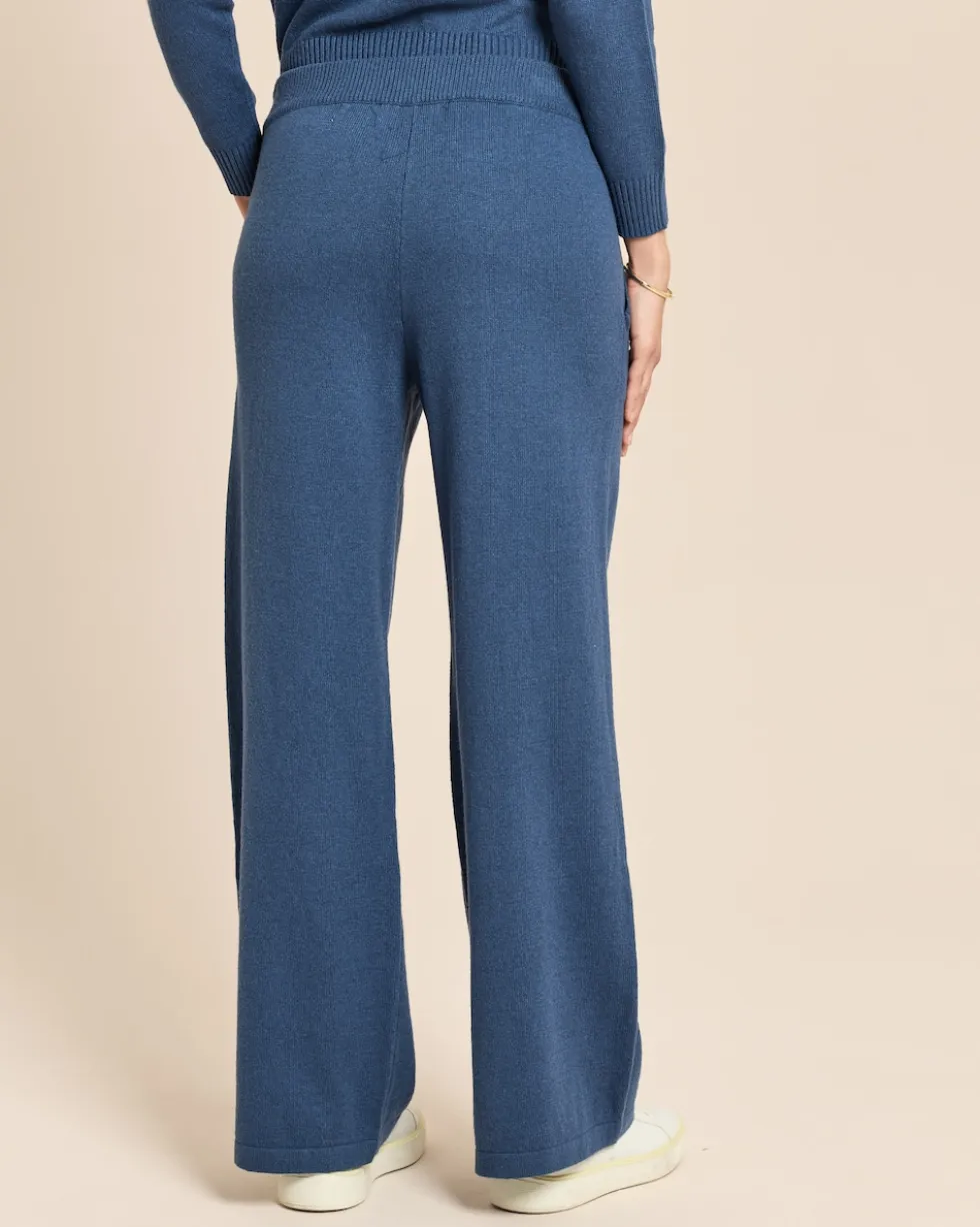 Wide Leg Strickhose