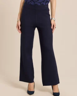 Wide Leg Strickhose