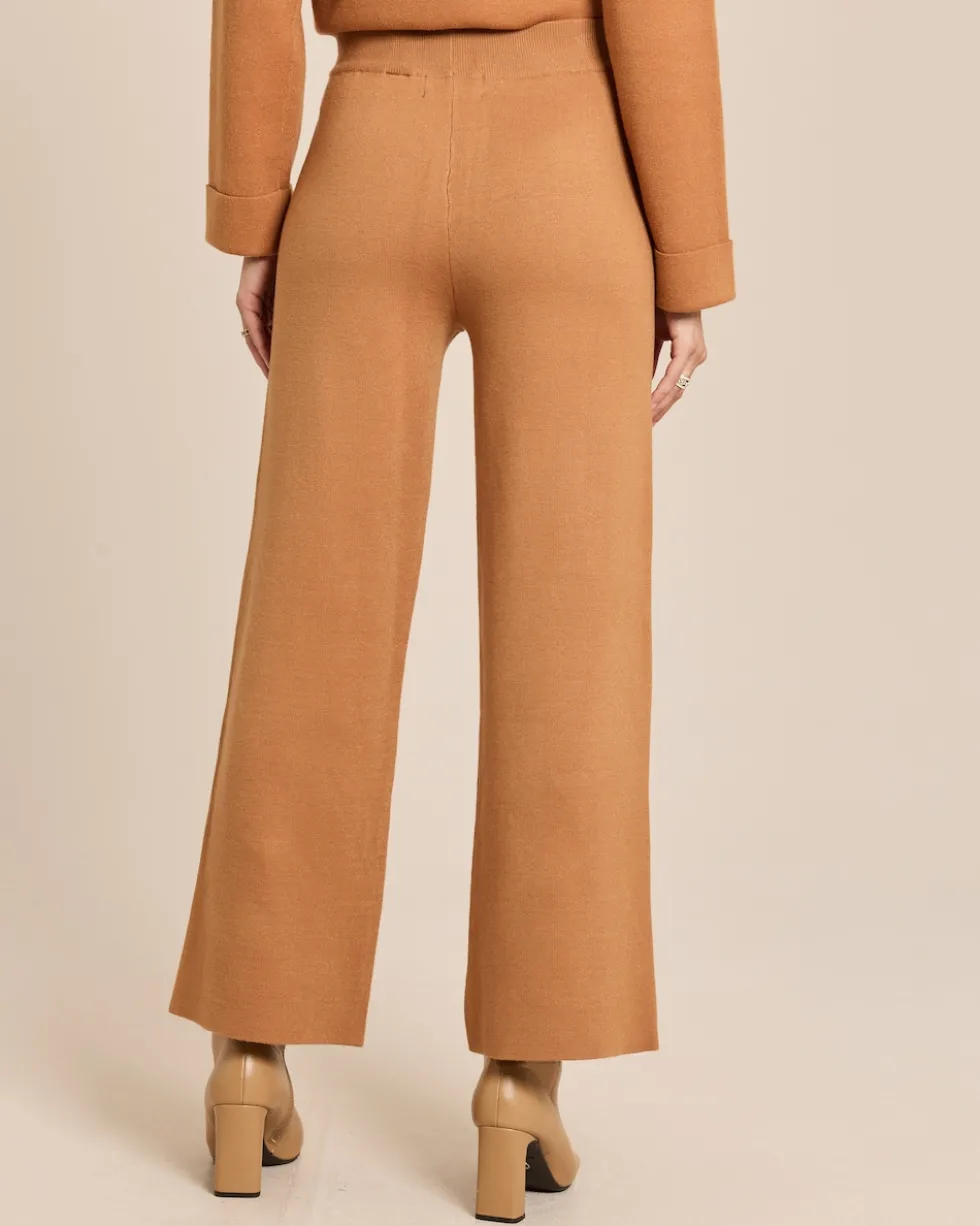 Wide Leg Strickhose
