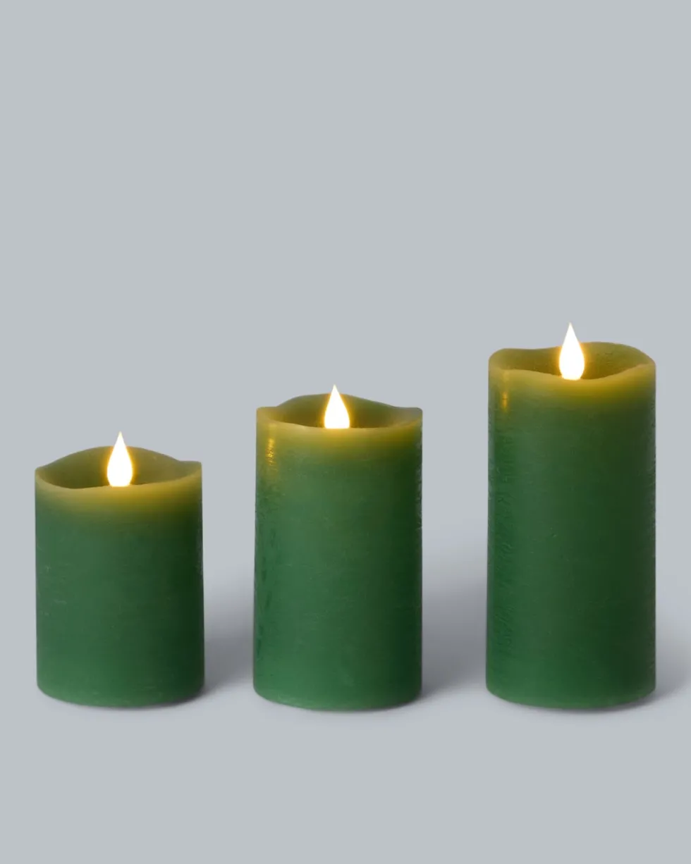 Wiederaufladbare LED-Stumpenkerzen, 3tlg.