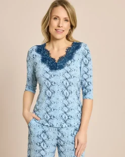 "Women Deluxe" Shirt mit Snake Print