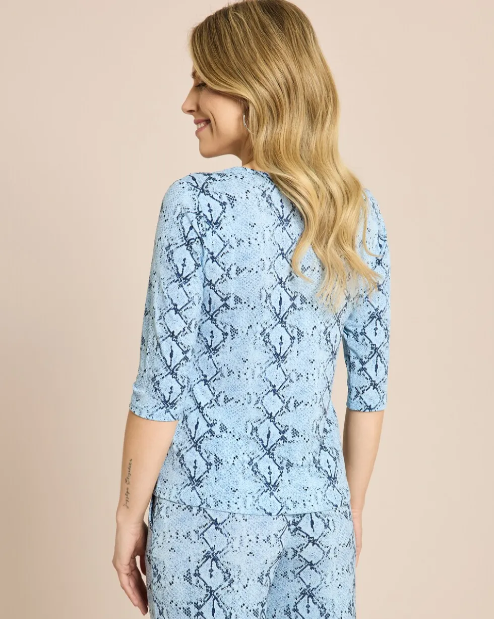 "Women Deluxe" Shirt mit Snake Print