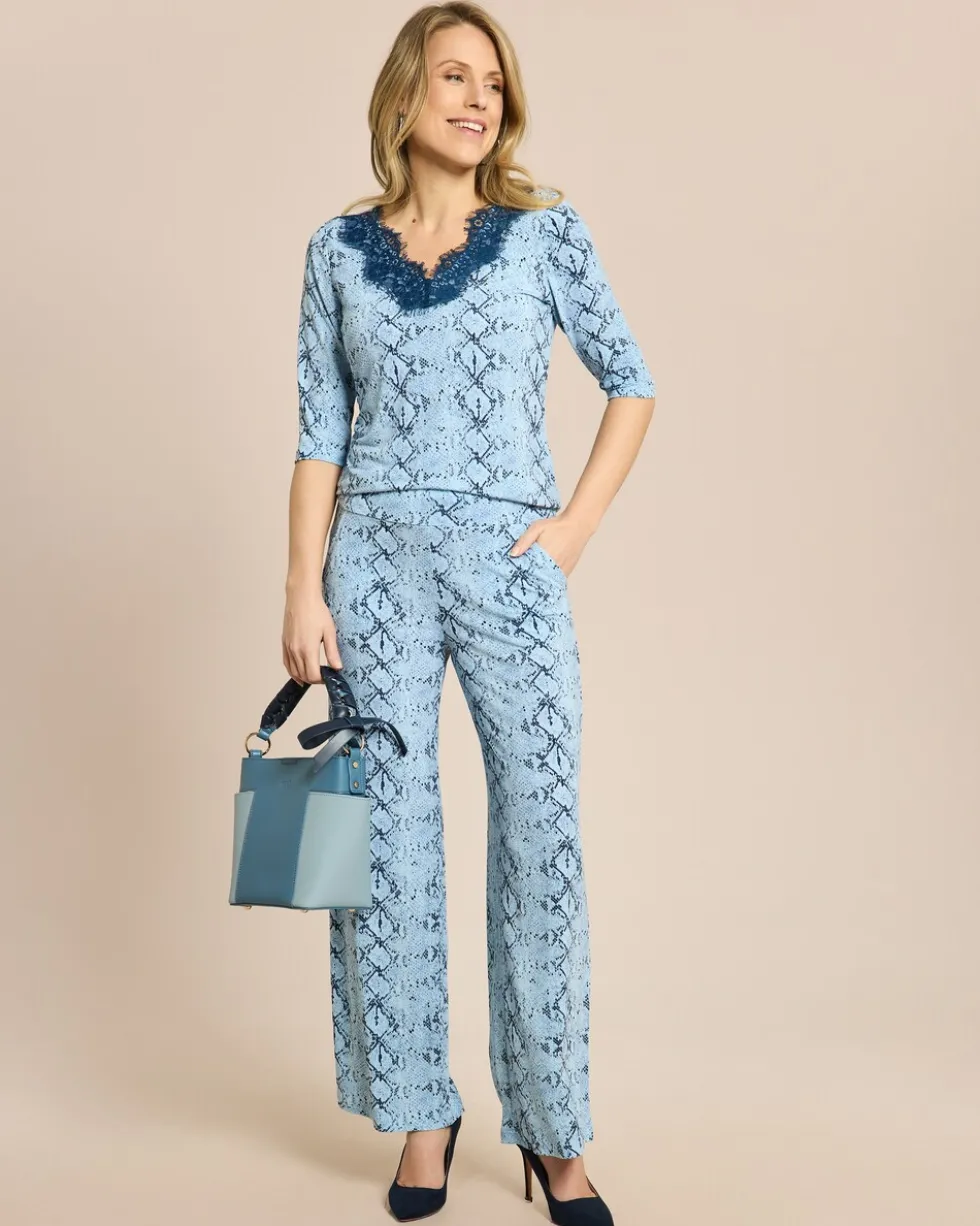 "Women Deluxe" Shirt mit Snake Print