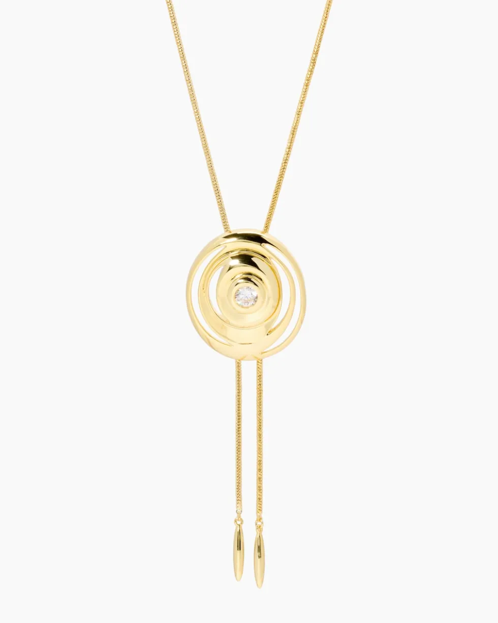 Y-Collier mit Zirkonia